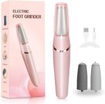 JICOOT Smooth Pedicure Wand, Electric Foot Callus Remover Rechargeable Pedicure Tool Callus Remover for Feet Electronic Foot File, Feet Care for Removes Dry Hard & Dead Skin Ideal Gift (Pink)