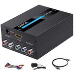 EASYCEL HDMI to Component (YPbPr / RGB / 5RCA) Scaler Converter, CNT-014, Aluminium, HDMI Input to Component Output, with HDMI and Component Cable