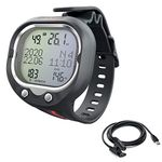 SEAC Screen, Scuba Wrist Dive Computer for 1 or 2 mixes and Freediving mode, black/red + USB