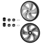 Parts Camp Lawn Mower Wheels 12 Inch Rear Wheel For Arnold 490-324-0002 12x1.75" Plastic Wheel Walk-Behind Mowers 2 Pack