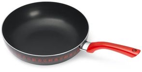 Starfrit Simplicity Aluminum 11 Inch Stir Fry Black with Red Handle