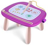 Smasiagon Toddler Toys for 1 2 3 Year Old Girls, Magnetic Drawing Board Doodle Pad for Toddlers 1-3, Educational Learning Travel Toys for Baby Girls Boys Birthday (Purple)