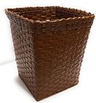 Sonas Creation Paperus Standard Size 11 Inch TALL, 10 Liter Brown, Trapezoid, Waste Paper Basket, Trashcan, Open-Top Dustbin, Storage Basket, Eco-friendly, Handmade, of Paper Ropes