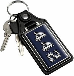 Brotherhood Car Key Chain for Cutlass - Classic Models Keychain for Men and Women Gift Key Ring - Trophy Blue - 1964-1974 442