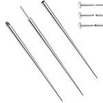 BodyAce 14G 16G 18G Titanium Piercing Taper, Threadless Insertion Pin Screw On Assistant Tool, Body Piercing Stretching Kit for Ear/Nose/Navel/Lip/Eyebrow, Titanium, other