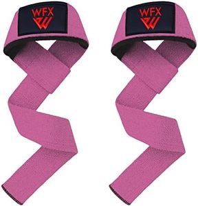 Weight Lifting Straps Wrist Support Padded Neoprene Gym Cross Training Hand Bar weightlifting Straps Fitness Bodybuilding Power Exercise Grips Deadlift Men Women (Pink)