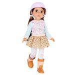 Glitter Girls – 14-inch Equestrian Doll – Poseable Fashion Doll – Auburn Hair & Brown Eyes – Cowboy Boots & Riding Helmet – 3 Years + – Nora