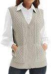 Womens’Knit Sweater Vest V Neck Sle