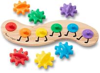 Melissa & Doug 3084 Rainbow Caterpillar Gear Toy with 6 Interchangeable Gears