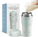 Papablic NutriWarm™ Portable Bottle Warmer, Quick Mode Fast Heating & Nutri Mode Gentle Warming for Refrigerated | Frozen Breast Milk & Formula, Built-in Sterilizer, Up to 9 Warmings Per Charge