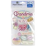 Paper House Productions 3D Stickers 4.5"x8.5", Grandma