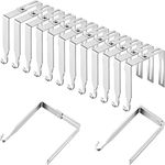 Amylove 12 Pcs Adjustable Cubicle Hangers Universal Partition Hanger Set Metal Cubicle Hooks Door Hanger, Adjusted to Fit Panels with 1 3/8 Inch to 3 1/2 Inch Thickness for Office Whiteboard (Silver)