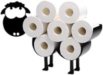 Sheep Decorative Toilet Paper Holder Toilet Paper Holder Funny Bathroom Art Toilet Paper Stand Toilet Tissue Paper Storage Metallic Design Free-Standing Bathroom Tissue Storage Toilet Roll Holder