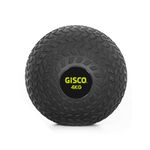 GISCO Premium Rubber Slam Ball Dead Bounce Exercise & Fitness Ball Slam Ball | Weight - 4Kg, Color - Black | Heavy Weight for Strength Training Fitness Exercise Workout Gym | Ball for Men/Women