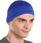 Tough Headwear Cooling Cap/Helmet Liner/Skull Cap/Running Beanie - Ultimate Performance Moisture Wicking. Fits Under Helmets Blue OSFM