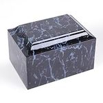 Black Marble Cremation Urn, Memorial Urn Vault for Human Ashes, Adult Sized Urn Vault for Ground Burial, Home Memorial and Funeral Cremation Urn