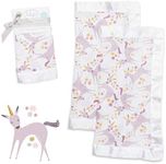 Lulujo Lulujo - Security Blankets Muslin Cotton - Modern Unicorn