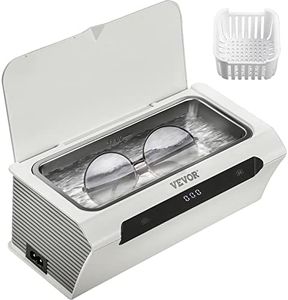 VEVOR Ultrasonic Jewelry Cleaner, 500ML 45 kHz, Professional Ultra Sonic Cleaner with Touch Control, Digital Timer, Cleaning Basket, Stainless Steel Ultrasound Cleaning Machine for Watches Glasses Gre