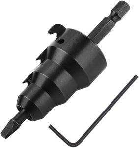 Valkynos Conduit Reamer, Pipe Reamer Tool with Improved Bit Retention, Reaming Screwdriver for 1/2-Inch, 3/4-Inch and 1-Inch Conduit Pipe, Deburring and Chamfering