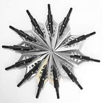 Sososhoot Hunting Fishbone Broadheads 150 Grain 1.1" Cut Crossbow Compound Bow Arrowheads (12Pcs)