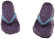 Melody Jane Dollhouse Purple Flip Flops Sandals Shoes Miniature Summer Beach Accessory