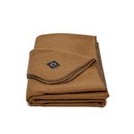 Arcturus Military Wool Blanket - 4.5 lbs, Warm, Thick, Washable, Large 64" x 88" - Great for Camping, Outdoors, Sporting Events, and Survival Kits (Camel)