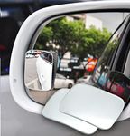 Sarte 3R Original Blind Spot Mirror, HD Glass Convex Lens Frameless Adjustable 360 Degree Wide Angle for All Car (2 PCS, Rectangle)