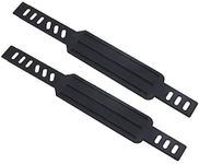 SING F LTD 1 Pair (2pcs) of Pedal Exerciser Foot Strap for Exercise Bike Adjustable Black