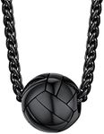 Black Volleyball Pendant Charm Ball