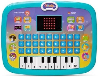 Liboshe Educational Learning Kids Laptop Tablet with LED Screen Music Fun Toy Activities Computer Plus Piano for Kids and Toddlers from 1- 8 Years Old