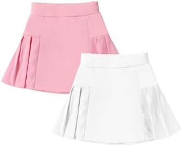 Neutocd Girls Tennis Skirt Skorts for Girls High Waisted Athletic Pleated Skirts with Shorts for Golf Pickleball Running