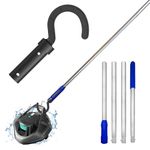 Hook for All Robotic Pool Cleaner with Adjustable Aluminum Pool Pole, Accessories Hook with 5.2 Feet Pole Customized for Pool Vacuum Robot Including Cordless,above Ground and Underwater.