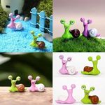 Chocozone Pack of 12 Cute Snail Miniatures Garden Decoration Items Indoor Garden Landscape Decor - 2.1cm (Snail)