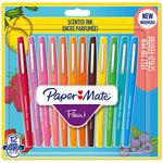 Paper Mate Flair Scented Felt Tip Pens | Assorted Sunday Brunch Scents and Colours | Medium Point (0.7mm) | 12 Count