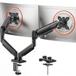 ErGear Dual Monitor Arm, Fully Adjustable Gaming Monitor Mount for 13–32″ Screens, Fast Install Computer Monitor Stand with Tool-Free VESA Mount, Max Load 19.8 lbs, Max VESA 100x100mm