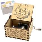 Pursuestar HowlMoving Castle-Merry Go Round of Life Wood Music Box, Hand Crank Vintage Engraved Musical Gift for Anime Fans Girlfriend Valentine Wedding Christmas Birthday