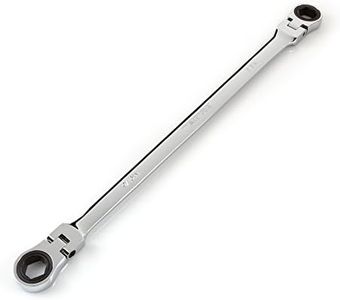 TEKTON WRN77007 Extra Long Flex-Head Ratcheting Box End Wrench, 9/16-Inch x 5/8-Inch