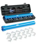 Orion Motor Tech Inner Tie Rod Removal Tool Kit, Inner Tie Rod Tool for Tie Rod Removal and Installation, Master Inner Tie Rod Tool Set with 12 Crowfoot Adapters 1/2 Inch Drive Tube