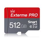 Micro SD Card 512GB TF Card 512GB Memory Card with SD Card Adapter Micro SD Memory Cards Class 10 High Speed for Camera,Cellphone,Dash Cam, Camcorder,Drone