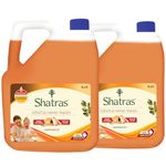 Shatras Natural Goodness Of Sandalwood Hand Wash | 99.9% Germ Protection | Rich Lathering Formula With Anti-Bacterial Properties| Soft 0n Hands| Soothes & Hydrates Skin (Pack Of - 2, 5L each)