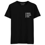 Filmy Vastra Men's & Women's- Brooklyn Nine-Nine - NOICE SMORT TOIT | Pocket Design - Short Sleeve Premium Roundneck T-Shirt Cotton | Black Large - 42