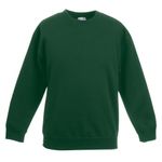 FRUIT OF THE LOOM Kids Classic Set-in Sweatshirt Jumper SS201 (5/6 Years, Bottle Green)