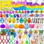 145 Pcs Party Favors for Kids, Pop Fidget Toys Pack, Goodie Bags Fillers for Kids Birthday Party, Prizes in Bulk for School, Pinata Stuffers, Classroom Prizes, Treasure Box Toys, Birthday Gift Toys