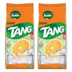 Tang Instant Drink Mix - Orange, 500 g - Pack of 2 with 4 Popsicle moulds