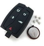 Automobile Locksmith Repair Kit for Land Rover Freelander 2 5 Button Smart Remote Key Fob Shell Case Switches VL2330 Battery