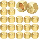 Hicarer 100 Pcs 3/8 Inch Brass Comp