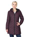 Outdoor Ventures Women's Hooded Ultra Lightweight Warm Long Winter Puffer Coat