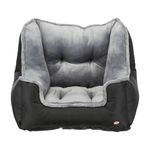 Trixie - Soft Padded Car Seat and Travel Cot, Black/Grey, 15 kg Weight Capacity