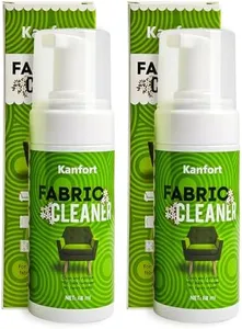 Upholstery Foam Cleaning 2 Pack, No Rinse Fabric Cleaner for Sofas, Couches & Car Seats, Quickly Lifts Stains & Dirt, Safe for Households with Kids & Pets, Easy-to-Use for Fresh & Spotless Furniture