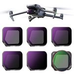 Neewer 6 Pack ND/CPL Filter Set Compatible with DJI Mavic 3 Classic, HD Optical Glass Neutral Density ND8/16/32/64/128 Filter/CPL Filter, Multi Coated Water Repellent Lightweight Drone Accessories
